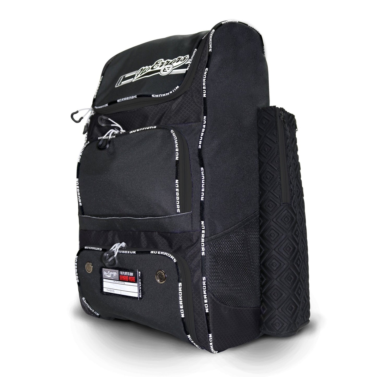 Black Baseball and softball backpack with durable fabric, reinforced handles, and secure compartments
