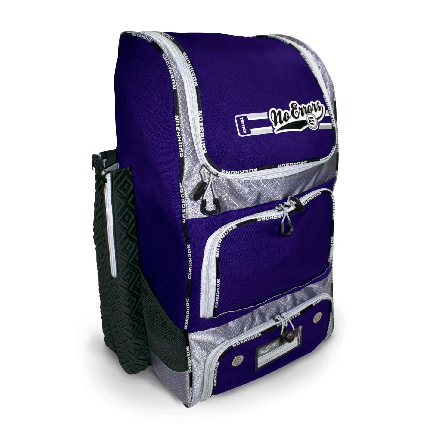 Purple baseball and softball bags backpack with extra-strong seams and advanced construction for maximum durability