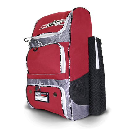 Softball Gear Bags Top Pick Backpack II by No Errors Sports in Red