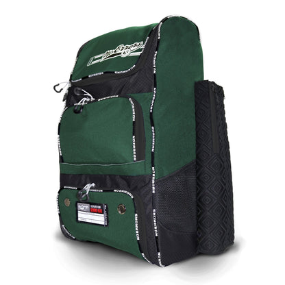 Green No Errors Top Pick II backpack for baseball and softball – perfect for youth thru  adult players