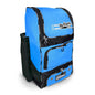 Light blue No Errors Sports Baseball gear bag with vented shoe compartment and side mesh pockets for extra storage